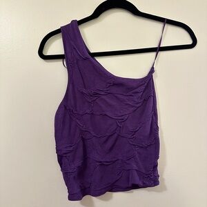 ZARA ASYMMETRICAL KNIT TOP
PURPLE